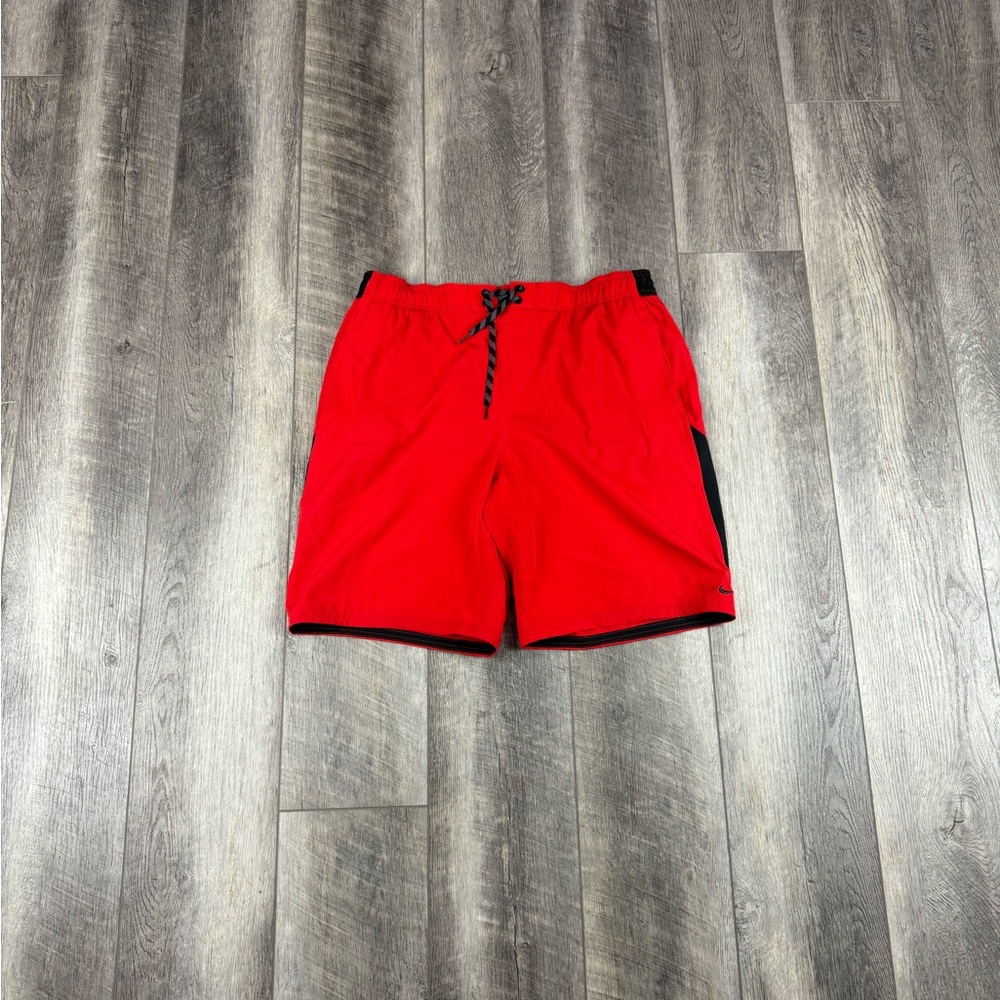 Nike Mens Red Swim Trunks